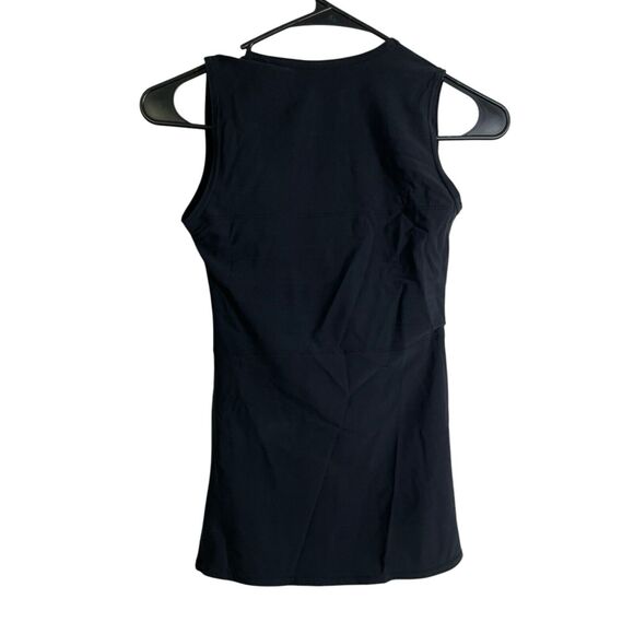 GC2B Lux Tank Medium Black Binder Top Trans Compression Stretch NWOT - Picture 2 of 5
